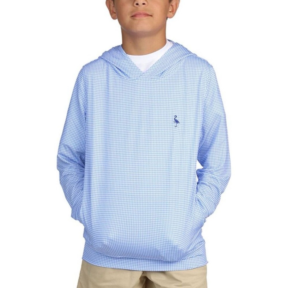 Tailorbyrd Boys Houndstooth Printed Performance Hoodie size small open- 8
